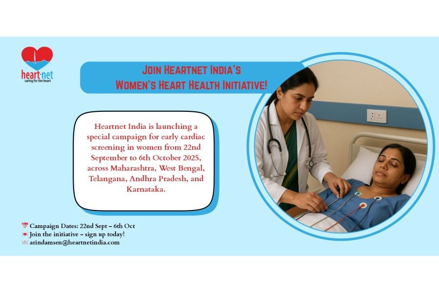Heartnet India Launches Campaign to Promote Early Cardiac Screening for Women